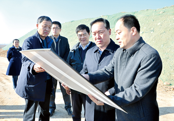 王浩视察高铁新城建设现场-淄博国家高新技术