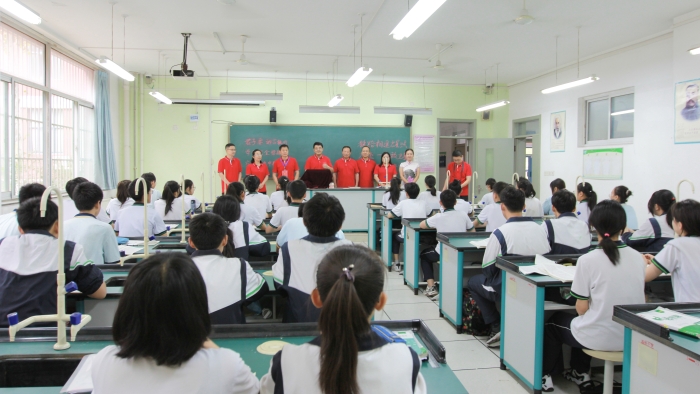 转淄博高新区实验中学举行2021中考壮行活动